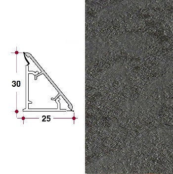 ALZATINA PIETRA ANTRACITE TRIANGOLARE 4MT