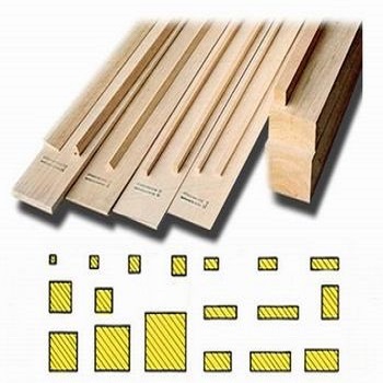 LISTELLO BALSA MODELLISMO 06X6MM 1MT