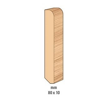 BATTISCOPA GR TANGANICA 10X80MM 2,25MT GREZZO