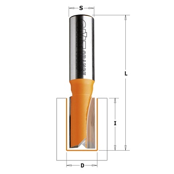 FRESA TAGLIO DIRITTO D10MM PER CANALI