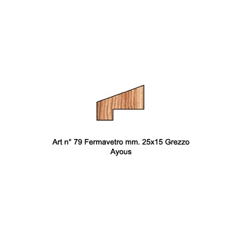 FERMAVETRO AYOUS GR 25X15MM 3MT COD79 GREZZO BAT19