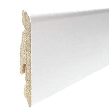 BATTISCOPA RETTANGOLARE MEDIUM DENSITY BIANCO 15X58MM 2.4MT