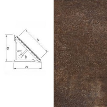 ALZATINA CORTEN RAME 130 29X29MM 4,2MT