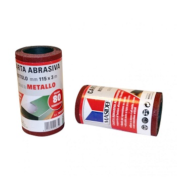 ROTOLO ABRASIVO 115X3M METALLI GR120