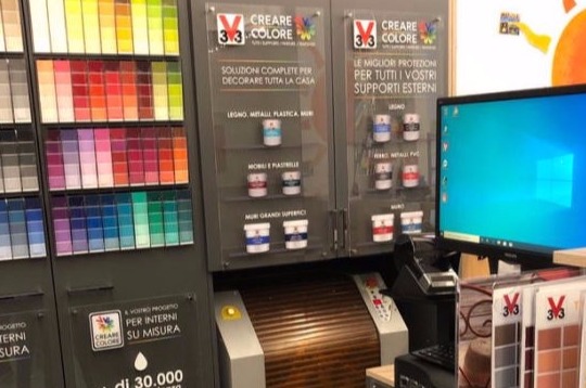 Il Tintometro Creare Colore V33 disponibile da Tuttolegno Bricolage a Grugliasco, Torino